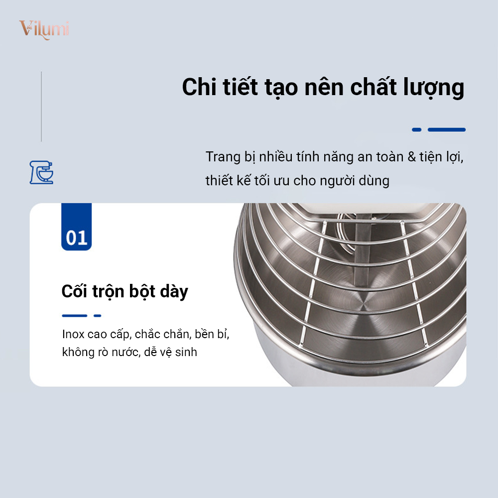 Máy trộn bột dung tích 10 lít VILUMI 7
