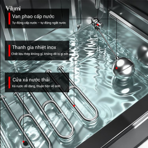 Tủ Nấu Cơm Công Nghiệp Inox 304 Cao Cấp VILUMI, Tủ Hấp Đa Năng 2