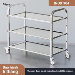 Xe đẩy thức ăn 3 tầng VILUMI 4